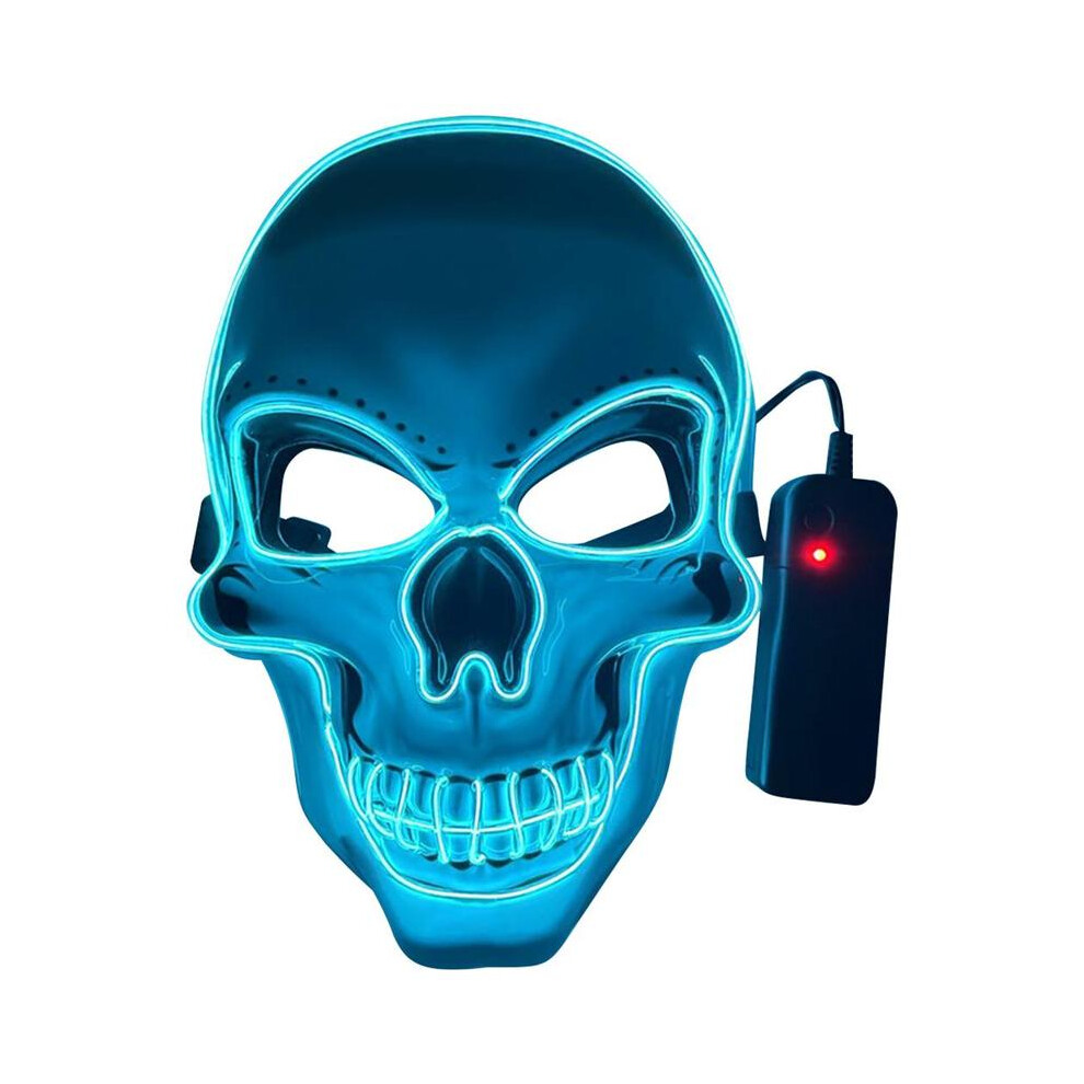 (15) 20 Colors Halloween LED Mask DJ Party Light Up Masks Glow In Dark Scary-image-OPC-PGNDP8F-NEW