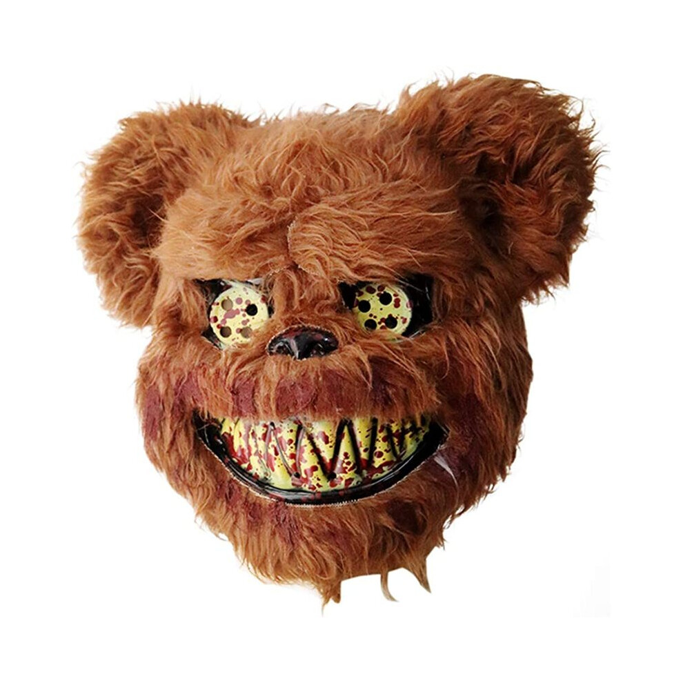 (Bear) Halloween Horror Cosplay Decorative Prop Mask Bloody Rabbit Plush Bunny-image-OPC-PGNDP9T-NEW