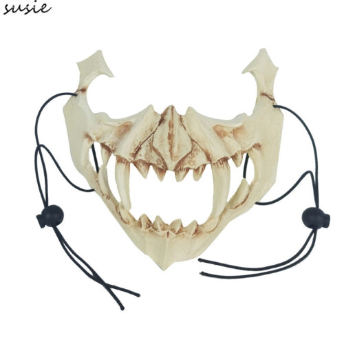 (D) 3D Bone Skull Halloween Masks Scary Mask Cosplay Masquerade ...