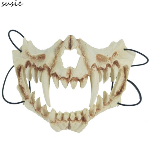 (C) 3D Bone Skull Halloween Masks Scary Mask Cosplay Masquerade ...