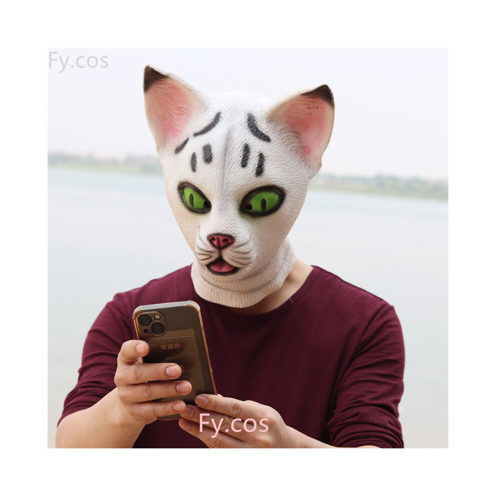 (Cat mask A) Gorilla Mask Novelty Monkey Orangutan Costume Cosplay Latex Animal Funny-image-OPC-PGNDPRH-NEW