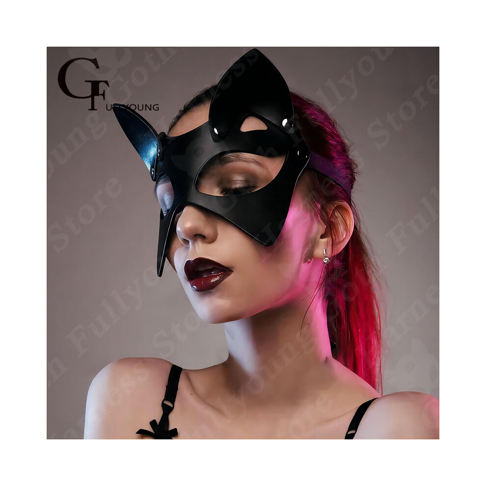 (style C 1PCS) Novelty Half Eye Bunny Ear Mask Fashion Face Bondage Adult Game Sex Body