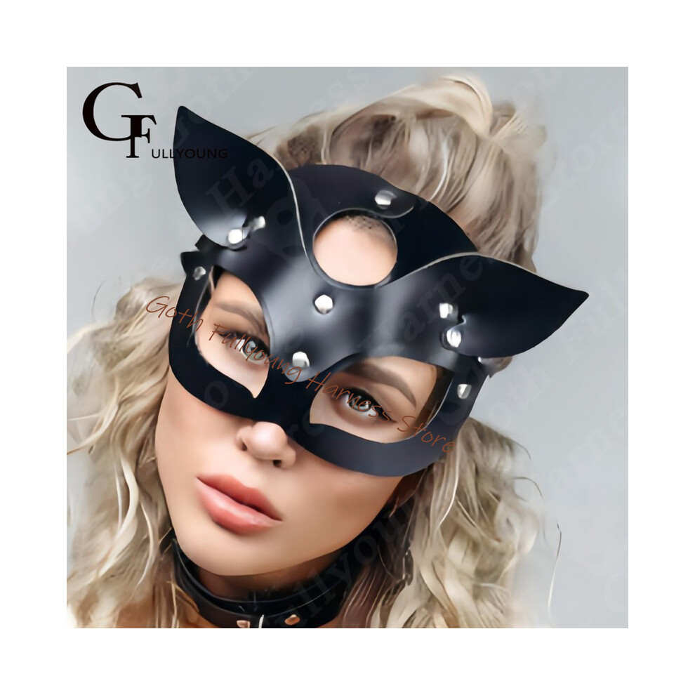 (style D 1PCS) Novelty Half Eye Bunny Ear Mask Fashion Face Bondage Adult Game Sex Body