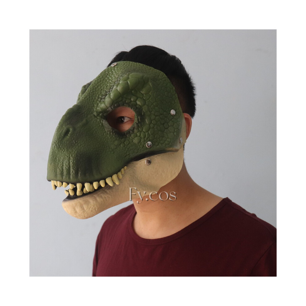 (dinosaur mask 3) Orangutan Plush Head Cover Animal Mask Full Face Cosplay Gorilla Monkey-image-OPC-PGNDQ7P-NEW