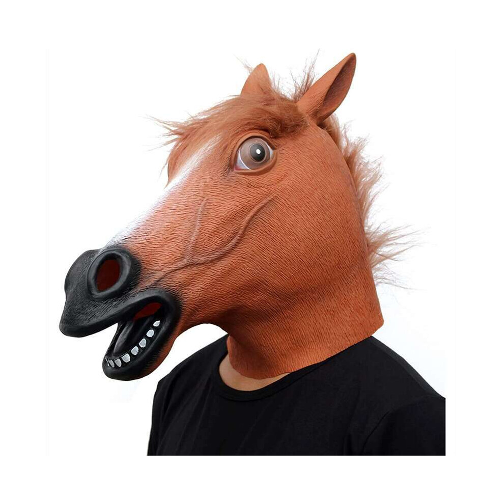 (Horse mask C) Monkey Mask Halloween Woman Costume Carnival Cosplay Donkey Horse Animal-image-OPC-PGNDQCR-NEW