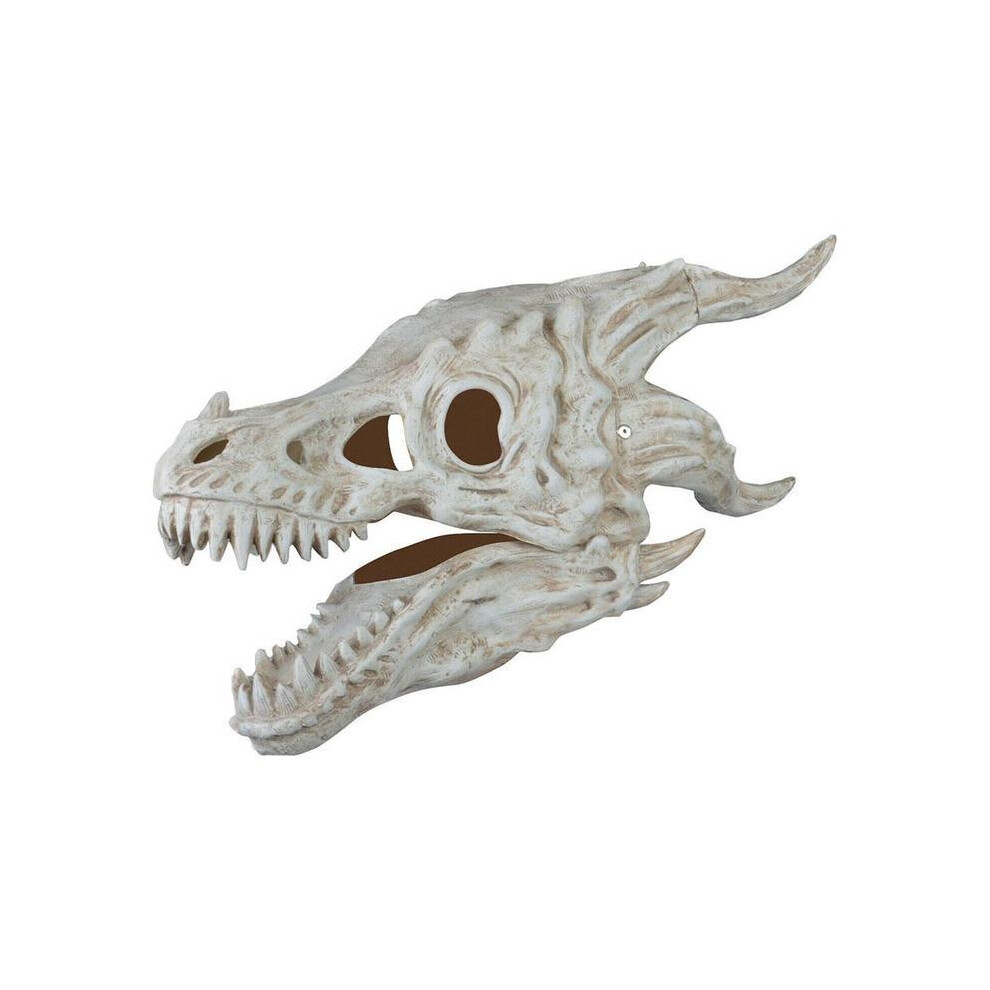 (White) New Dragon Mask Movable Jaw Dino Mask Moving Jaw Dinosaur Decor Mask For-image-OPC-PGNDPR6-NEW
