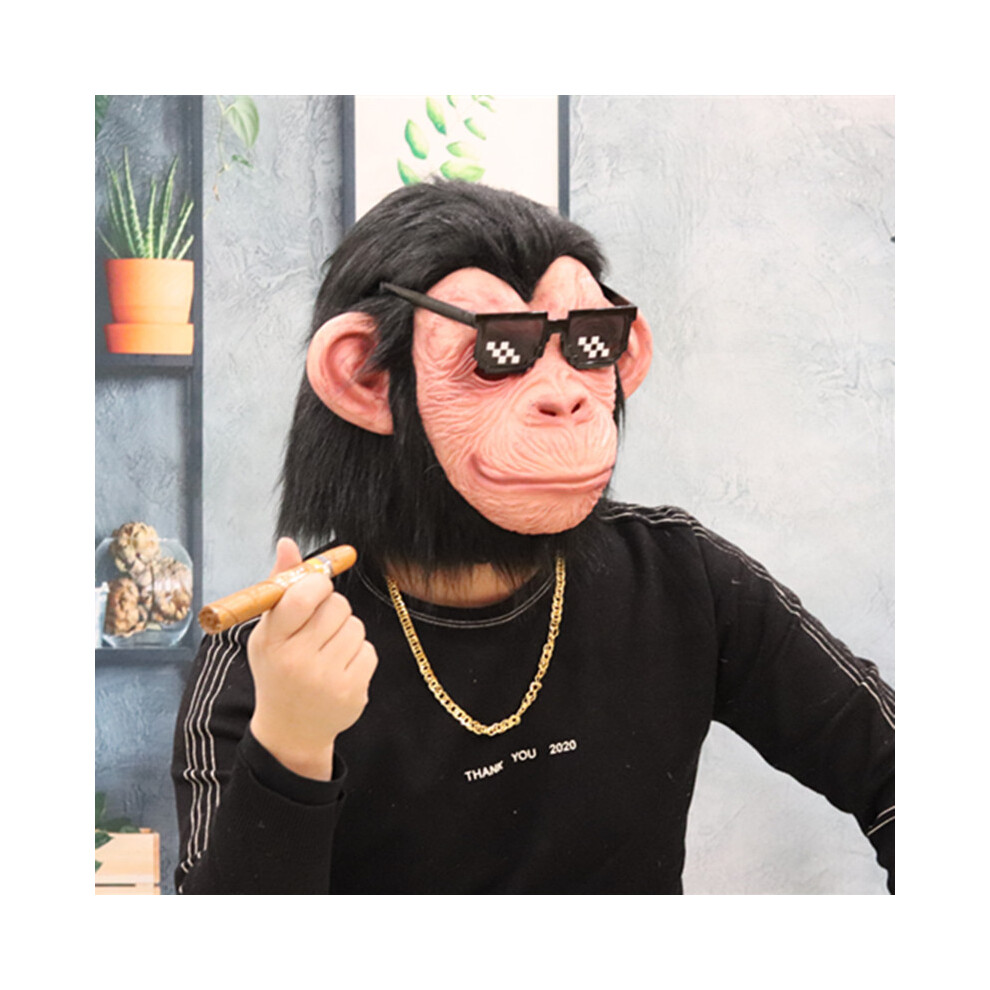 (Monkey Mask 5) Monkey Mask Novelty Special Use Funny Gorilla Chimp Animal Full Face Latex-image-OPC-PGNDR7M-NEW
