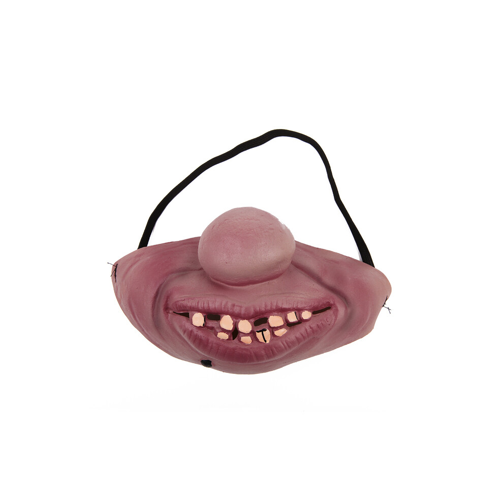 (style 1) Funny Latex Half Face Clown Mask Cosplay Humorous Elastic Band Horrible