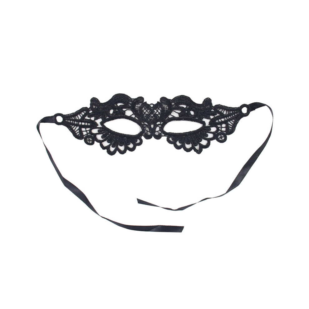 (White) Women Hollow Lace Masquerade Face Mask Sexy Cosplay Prom Party Props Costume-image-OPC-PGNDRHM-NEW