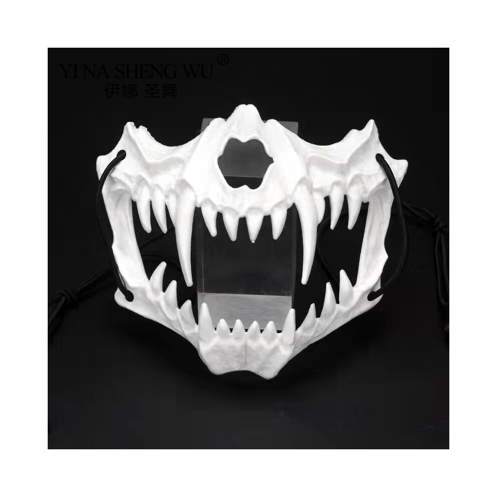 (WhiteF) Skull Face Cosplay Anime Mask Horror Game Y2k Accessories Set For Adult-image-OPC-PGNDRNR-NEW