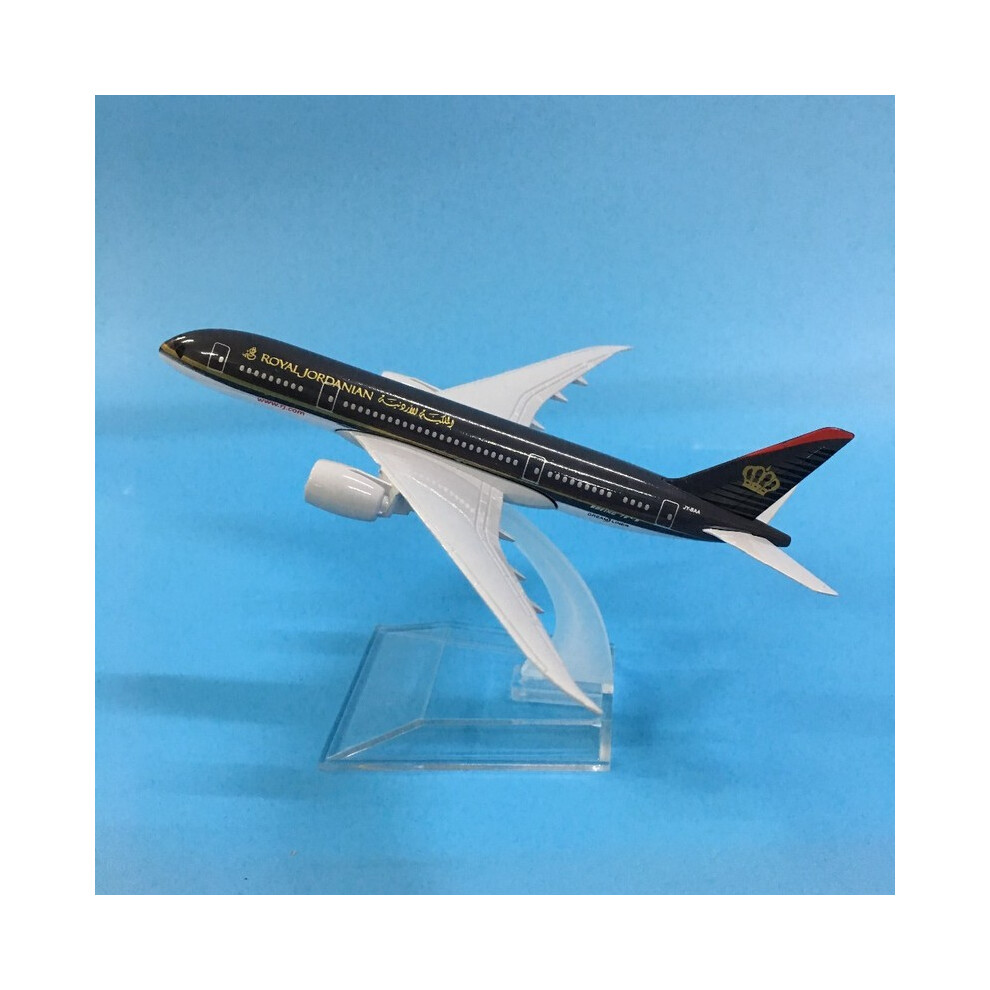 Maxpower (Photo Color) Jason Tutu Plane Model Airplane Model Royal Jordanian Boeing 787 16Cm
