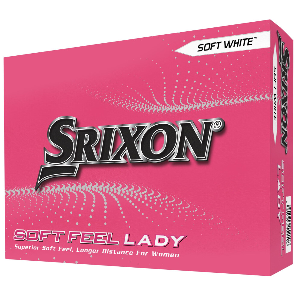 Srixon Soft Feel Lady 8 - Dozen Golf Balls fro Women - Distance and Low Compression Golf Balls - Golf Gifts and Golf Accessories