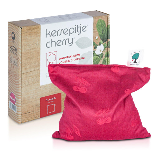 INATURA Cherry Stone Pillow Classic Square Heatable