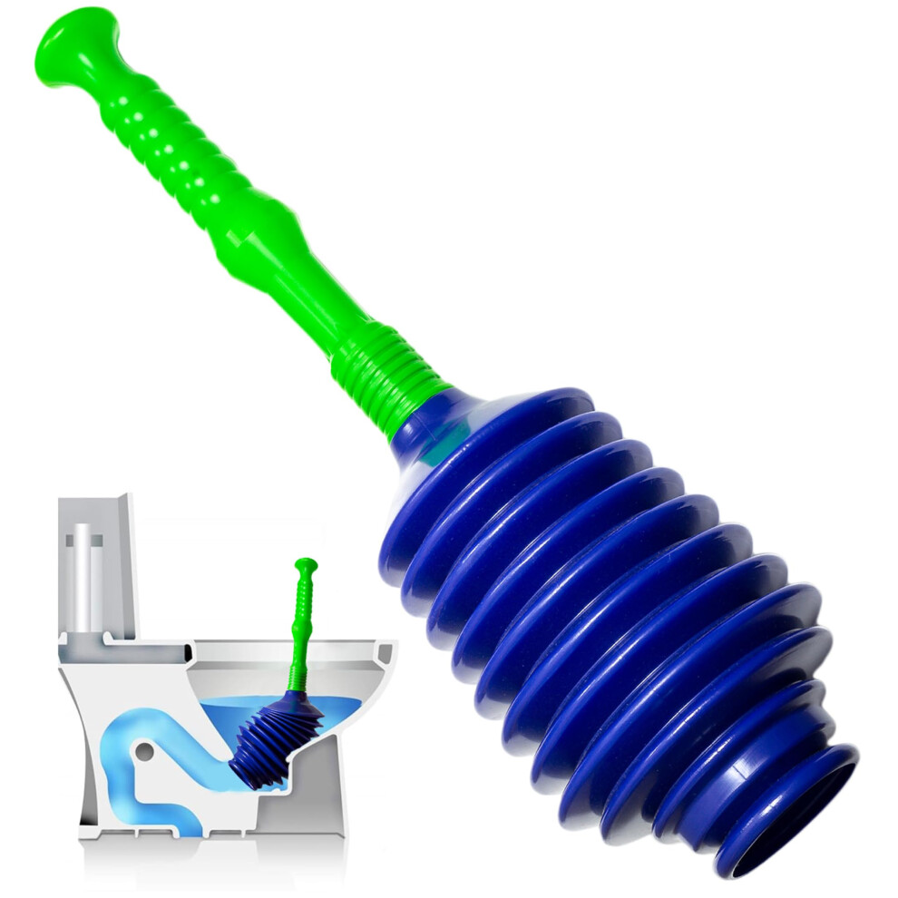 Luigi's Toilet Plunger | The World's Best Unblocker | Snake Design Bathroom Plungers | Clog & Blockage Remover 5051218586355