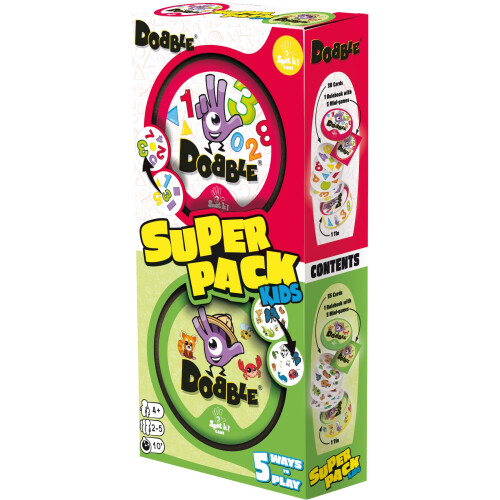 Asmodee Asmodee Dobble Super Pack Kids (123 + Animals)