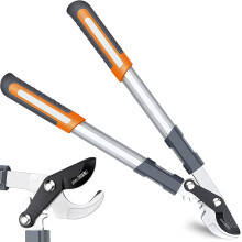 AIRAJ Bypass Loppers,Light Duty Tree Loppers,SK-5 Sharp Carbon Steel Blade, with Gear Drive Cutting System,Branch Lopper for handling Smaller Woody V
