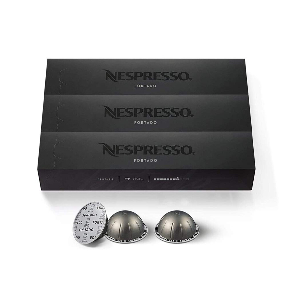 Nespresso Vertuoline Coffee Capsules, Fortado, 30 Count