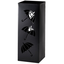 Okllen Metal Umbrella Holder, Freestanding Square Mesh Umbrella Stand for for Home Entryway, 16x16x42 CM, Black