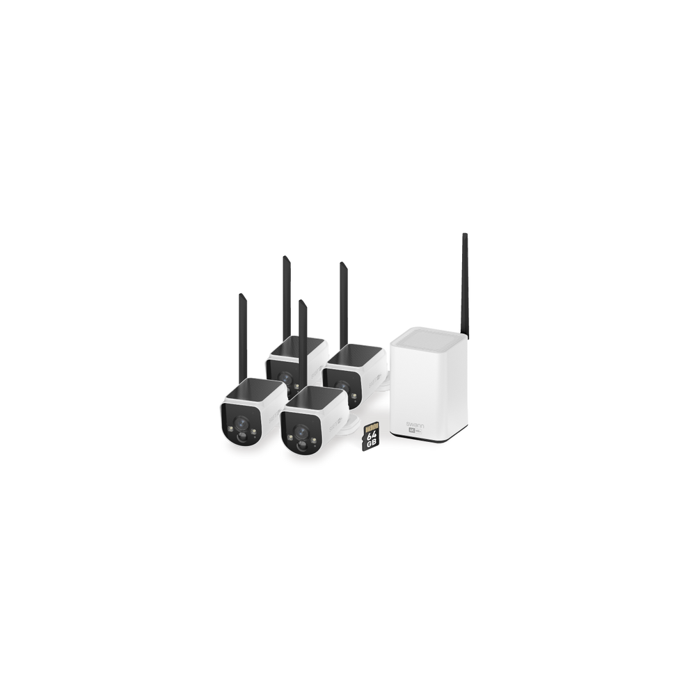 MaxRanger4K Solar 4 Camera Security System with Longest Range Wireless
