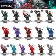 16PCS Minifigures Marvel Superheroes Spiderman Venom Fit Lego Kid Toys