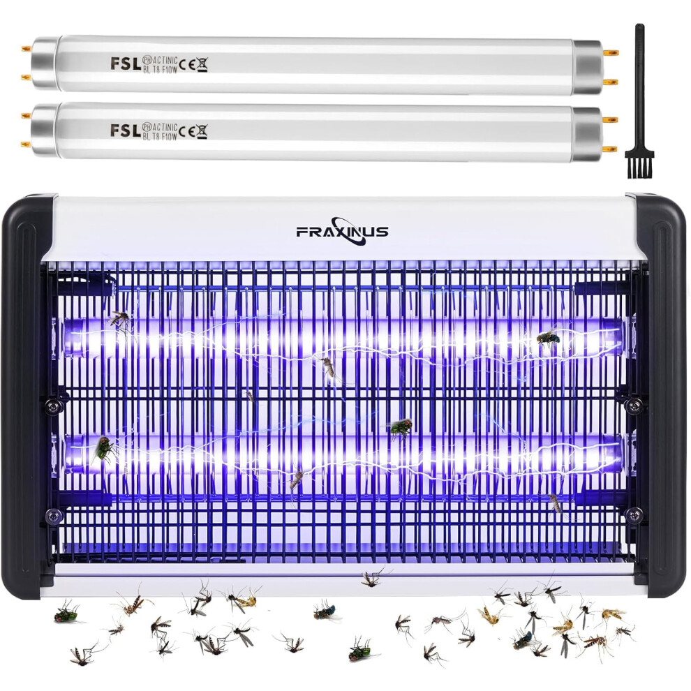 FRAXINUS Fly Zapper Electric, Mosquito Killer Lamp, Electronic Bug Catcher, 4200V High Powered Grids, 20W UV light Trap Flying Insects, wasps, and