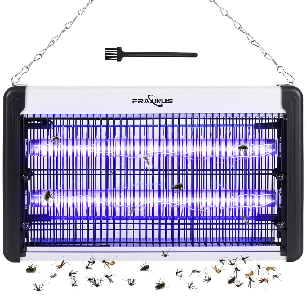 fraxinus Fly Zapper Electric, Fly Killer Indoor 20W, Insect and Bug Catcher Lamp, 4200V High Powered Grids, UV Light Trap Flying Insects, Fruit Flies,