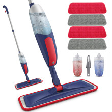 Microfibre Spray Mops for Cleaning Floors - BPAWA Flat Floor Mop with Spray Wet Dry Use for Hard Wood Laminate Wooden Tile Vinyl Flooring, Dust Mop