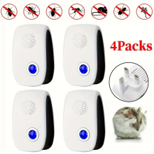4 Pack Ultrasonic Pest Repeller Plug-in Mice and Rodent Control Indoor