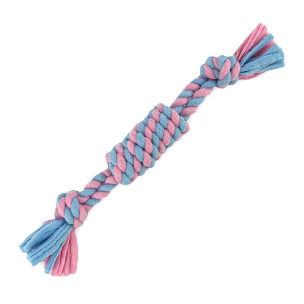 Hugglepets Skye & Murphy Fleece Rope Knotted Log Dog Toy