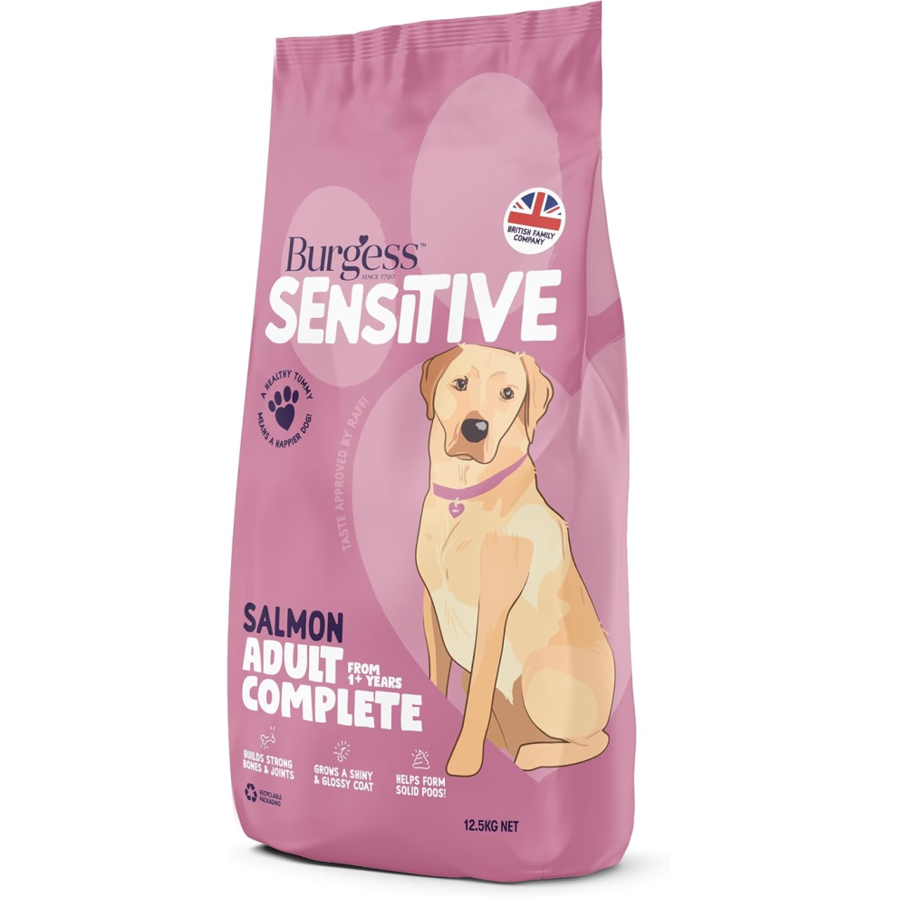 Burgess Dry Dog Food 12.5 Kg Salmon
