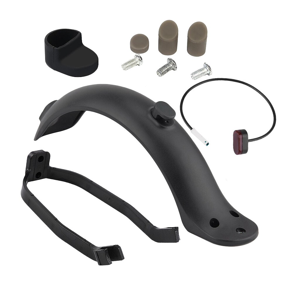 Garde-boue arrière + crochet de fixation + feu arrière pour trottinette électrique M365