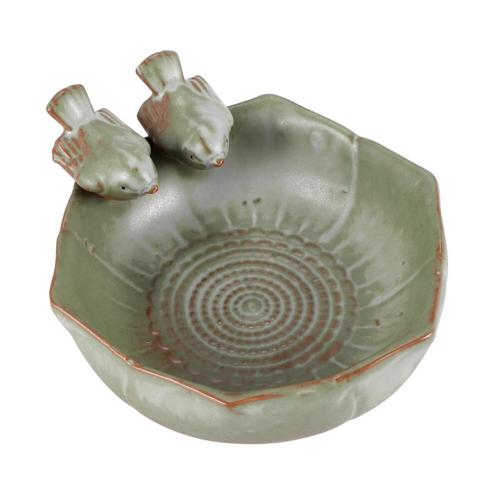 Ceramic Birth Baths Garden Decor Feeder Aquarium Retro Bird