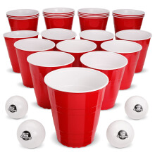 GoPong Giant Yard Pong Trinkspiel f   r Erwachsene     Indoor/Outdoor Rasen-, Strand- und Tailgating-Beer-Pong-Partyspiel     24 robuste Riesenbecher