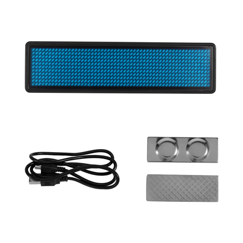 Bluetooth LED Name Badge Rechargeable Light Sign DIY Programmable Scrolling Message Board Display LED,Type 5 2