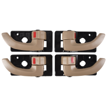 Lot de 4 poignées de porte intérieures gauche et droite pour Hyundai Tucson 2005-2009, beiges