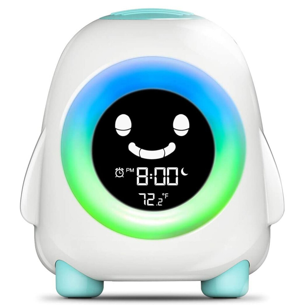 Kids Alarm Clock, Alarm Clock For Kids, Ready To Wake Up Sleep Trainer, Colorful Night Nap Timer Light Torribaly