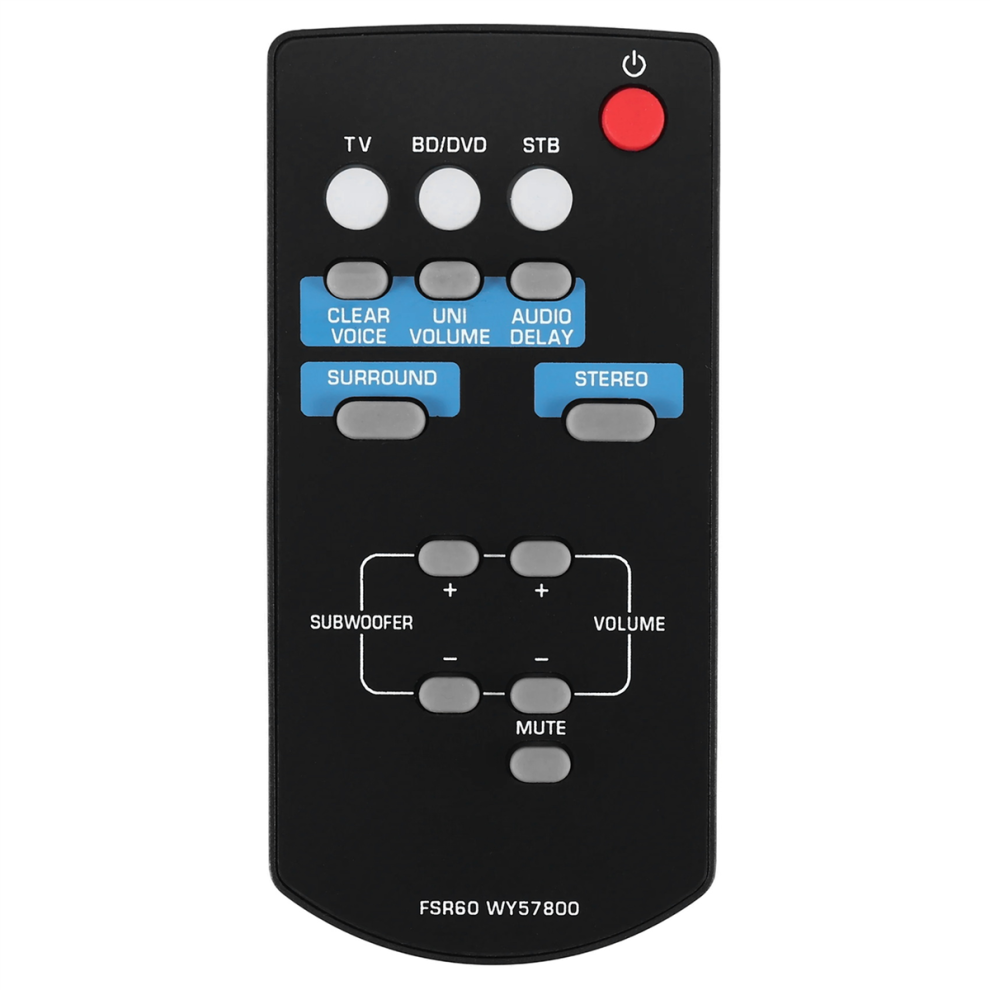 FSR60 WY57800 Telecomando Sostitutivo Per Yamaha WY57800 YAS101 YAS101BL