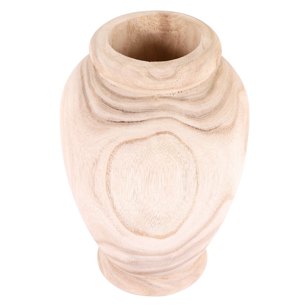 Vase en bois décoratif pour table de salon, articles en bois massif, ornement pour bouteille de fleurs, pour la maison