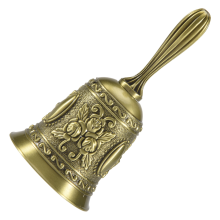 Antike Handglocke, Rufglocke, Mehrzweckglocken für Hochzeitsglocken, Tempelglocke, Schulglocke für Kleinkinder, Bronze