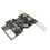 Scheda controller PCI-E Firewire 800 a 3 porte IEEE 1394B esterna X 2 + 1 interna X 1 per Win 7/8/10 7