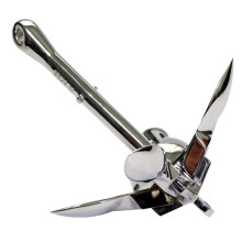 Ancora in acciaio inossidabile 316 per gommone, kayak, canotto, zattera, pesca, 0,7 kg