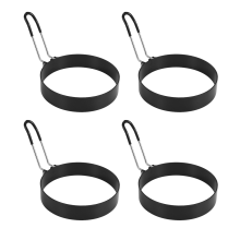Eierringe, 4er-Pack Edelstahl-Eier, Pfannkuchenform zum Braten und für Omelett