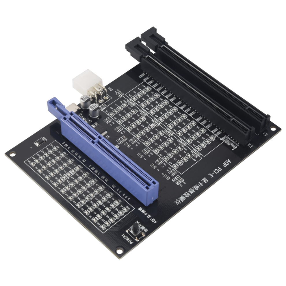 Tester Per Socket Agp PCI-E X16 A Doppio Scopo, Strumento Di Diagnostica Grafica, Controllo Dell'immagine Della Scheda Video