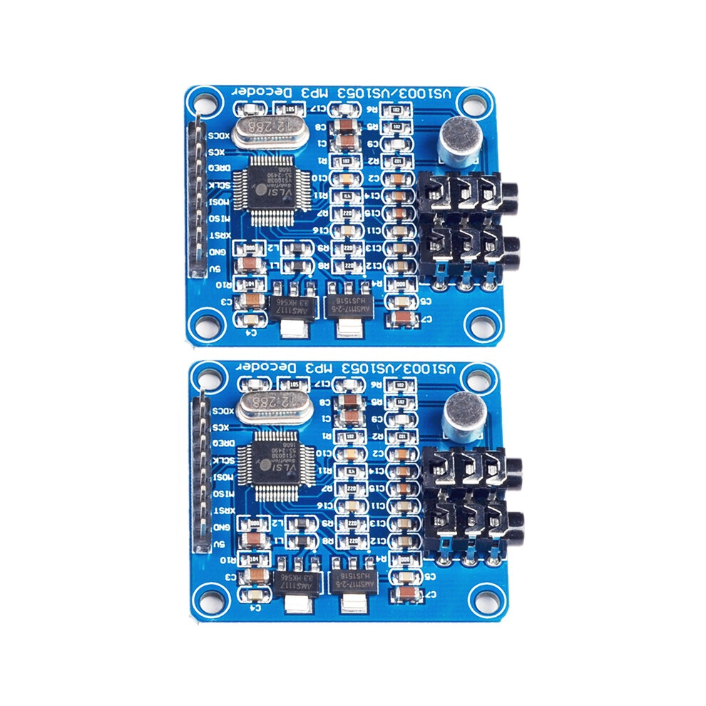 Scheda Di Sviluppo Del Modulo MP3 VS1003B VS1053 Da 2 Pezzi, Scheda Di Sviluppo Della Funzione Di Registrazione Integrata