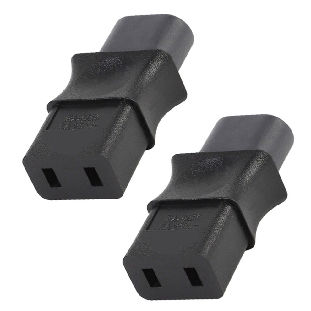 Convertitore Di Potenza Industriale 2 Pezzi Da 2 Pin Iec 320 C8 Maschio A Iec 320 C9 Femmina 6 A/250 V