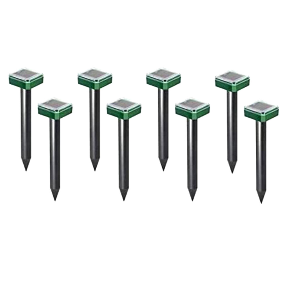 8 Pcs Outdoor Solar Ultrasonic Vibration Repeller Snake Mole Electronic for Garden Yard Farm,Etc