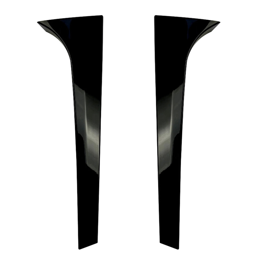 Pair Vertical Rear Window Side Spoiler Canard Splitter For Skoda Kodiaq Glossy Retrofit Black 4853440867940