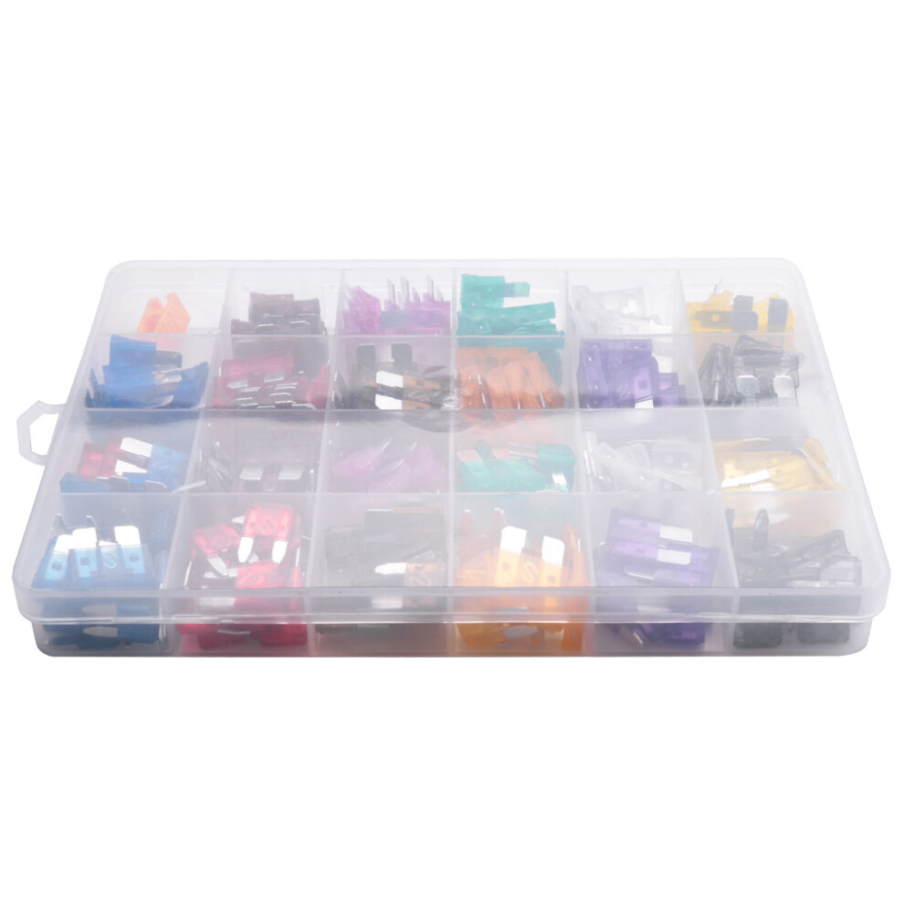 240Pcs Car Mini Fuse Plug Fuse Splitter Fuse Kit (2A /3A /5A /7.5A /10A /15A /20A /25A /30A /35A /40A)With Fuse Puller 4854089738257