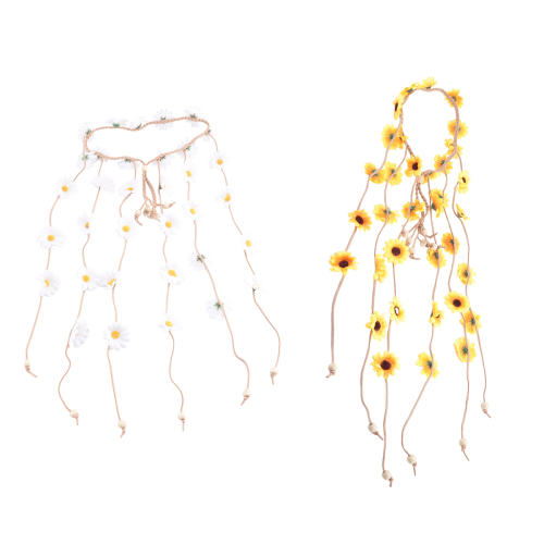 Diadema De Girasoles Colorida, Corona Hippie De Flores Para Carnaval, Bodas Y Fiestas Temáticas