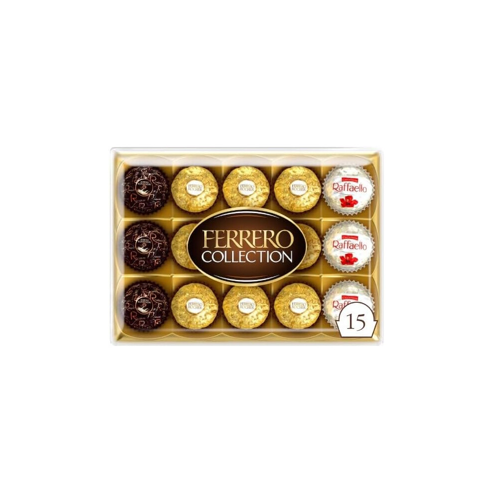 Kidzbuzz Ferrero Rocher Collection Boxed Chocolates 15 Pieces 172G (Pack Of 2)